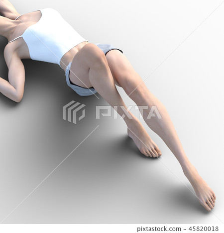 Female skin care image Leg legs perming3DCG - Stock Illustration  [45820018] - PIXTA