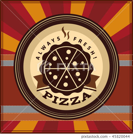 Vector pizza or pizzeria vintage logo 45820044
