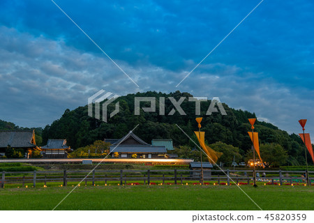 Nara Asukamura Corridor of Asuka light Light up in front of Tachibana-ji Temple 45820359