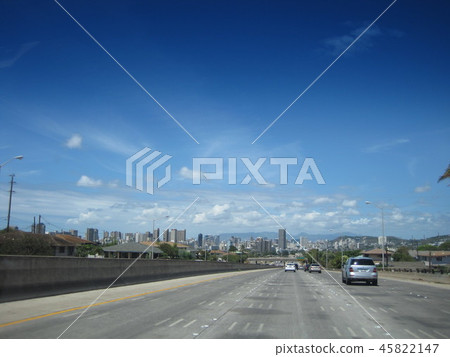 美國高速公路。 美國高速公路。 45822147