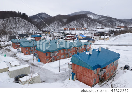 Winter coal mine 45822282