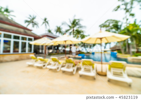 Abstract blur beautiful hotel and resort background Abstract blur beautiful hotel and resort background 45823119