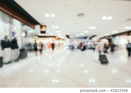 Abstract blur and defocused shopping mall of department store interior 45823366