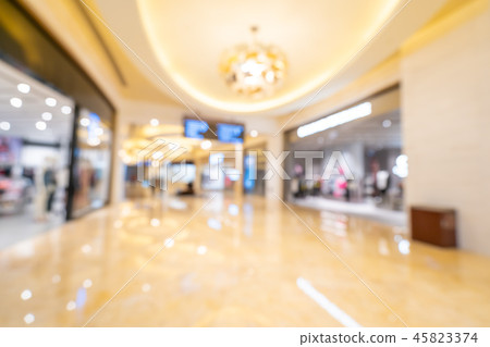 Abstract blur and defocused shopping mall of department store Abstract blur and defocused shopping mall of department store 45823374