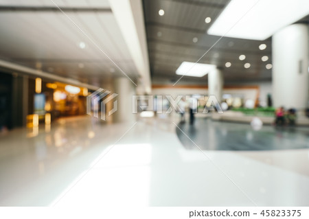 Abstract blur and defocused luxury shopping mall interior in department store 45823375
