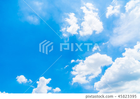 White cloud on blue sky 45823395