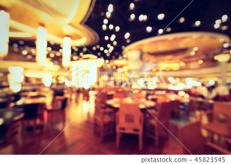 Abstract blur and defocused hotel buffet restaurant and coffee shop cafe Abstract blur and defocused hotel buffet restaurant and coffee shop cafe 45823545
