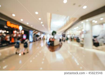 Abstract blur and defocused luxury shopping mall interior in department store Abstract blur and defocused luxury shopping mall interior in department store 45823548