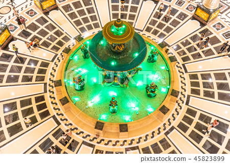 China, Macau - September 10 2018 - Beautiful luxury interior of Parisian hotel resort in macau city 45823899