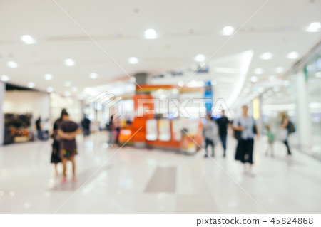 Abstract blur and defocused shopping mall of department store interior Abstract blur and defocused shopping mall of department store interior 45824868