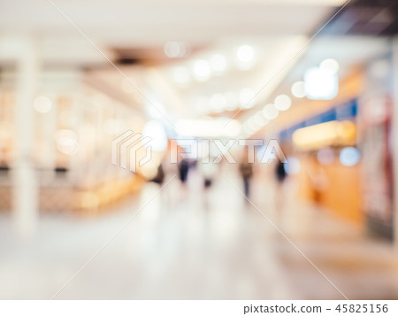 Abstract blur and defocused shopping mall of department store Abstract blur and defocused shopping mall of department store 45825156