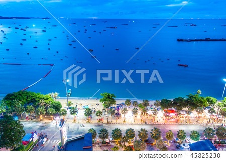 Beautiful architecture in pattaya city Thailand 45825230