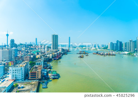 Beautiful architecture building cityscape of macau city 45825296