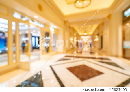 Abstract blur and defocused shopping mall of department store Abstract blur and defocused shopping mall of department store 45825403