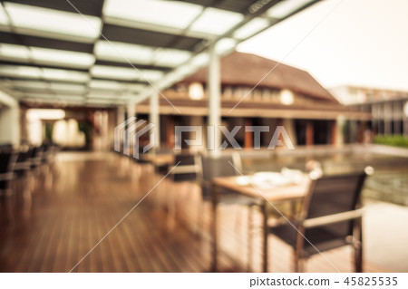 Abstract blur and defocused restaurant and coffee shop Abstract blur and defocused restaurant and coffee shop 45825535