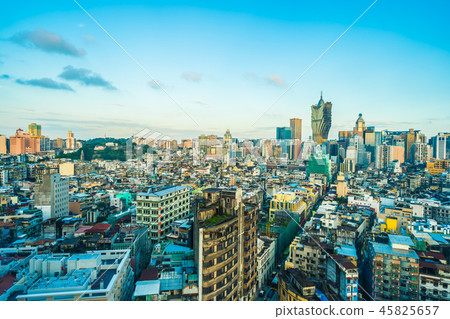 Beautiful architecture building cityscape of macau city 45825657
