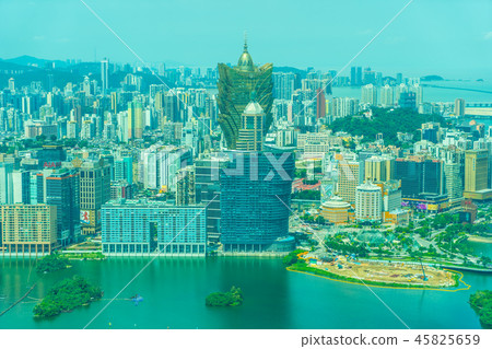 Beautiful architecture building cityscape in macau 45825659