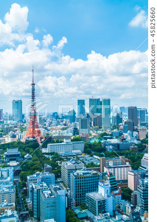Beautiful architecture building in tokyo city skyline 45825660