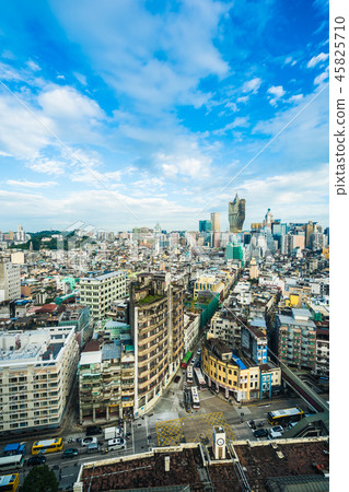 Beautiful architecture building cityscape of macau city 45825710