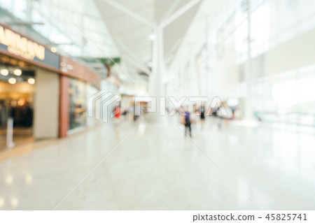 Abstract blur and defocused shopping mall of department store interior Abstract blur and defocused shopping mall of department store interior 45825741