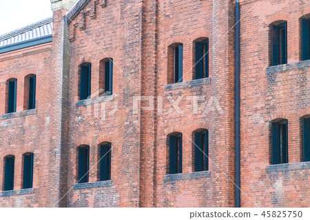 Beautiful exterior building and architecture of brick warehouse Beautiful exterior building and architecture of brick warehouse 45825750