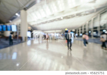 Abstract blur and defocused airport terminal interior Abstract blur and defocused airport terminal interior 45825751