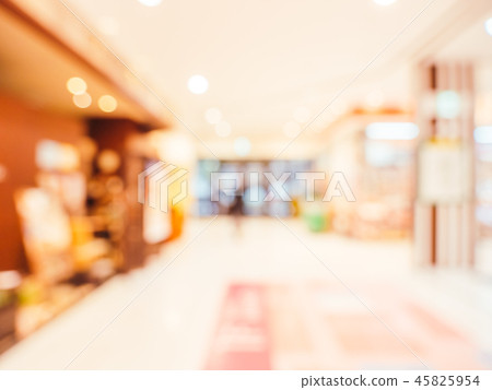 Abstract blur and defocused shopping mall of department store Abstract blur and defocused shopping mall of department store 45825954