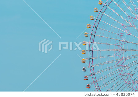 Ferris wheel in amusement park 45826074