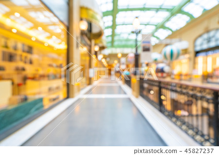Abstract blur and defocused shopping mall of department store 45827237