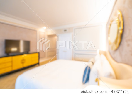 Abstract blur and defocused bedroom interior 45827504