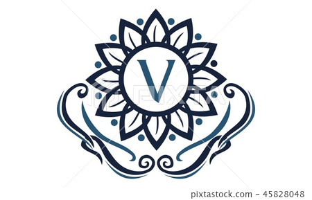 Flower Elegance Initial V Flower Elegance Initial V 45828048