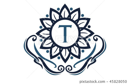 Flower Elegance Initial T 45828050
