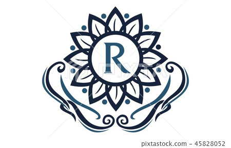 Flower Elegance Initial R Flower Elegance Initial R 45828052