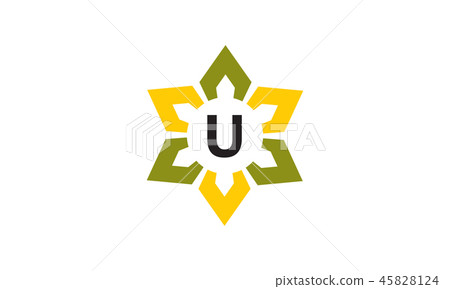 Flower Infinity Letter U Flower Infinity Letter U 45828124