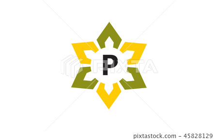 Flower Infinity Letter P Flower Infinity Letter P 45828129