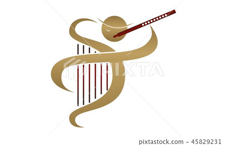 Flute and Harp Flute and Harp 45829231