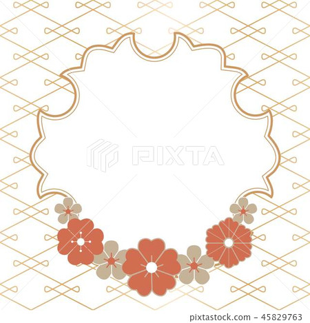 Japanese Frame And Banner Background Vector Stock Illustration