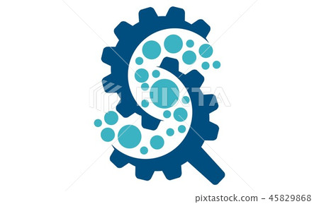 Gear Magnify Letter S Gear Magnify Letter S 45829868