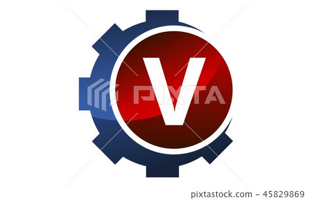Gear icon Letter V Gear icon Letter V 45829869