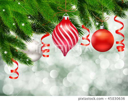 Blurry Snow Christmas Composition Blurry Snow Christmas Composition 45830636