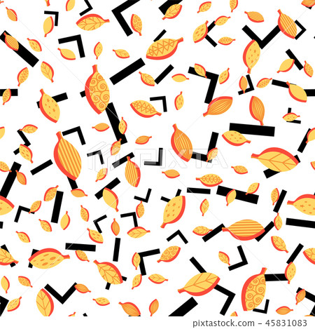 Leaves Fall Seamless Pattern 45831083