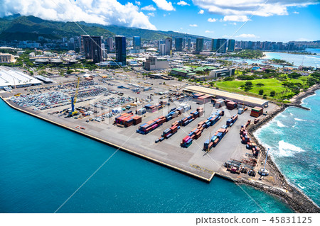 << Hawaii >> Flying over Honolulu, Aerial Photography << Hawaii >> Flying over Honolulu, Aerial Photography 45831125