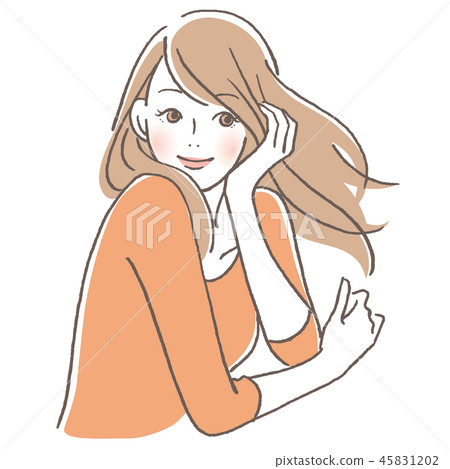 A smiling woman A smiling woman 45831202