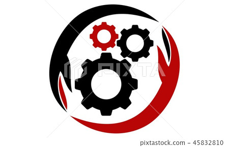 Gear Solution Logo Design Template Vector 45832810