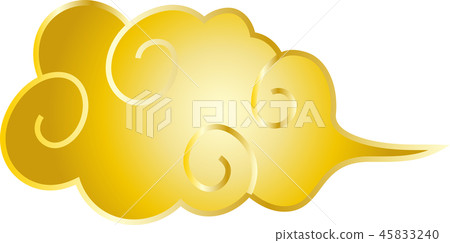 Clouds Japanese style golden luxury Clouds Japanese style golden luxury 45833240