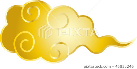 Clouds Japanese style golden luxury Clouds Japanese style golden luxury 45833246