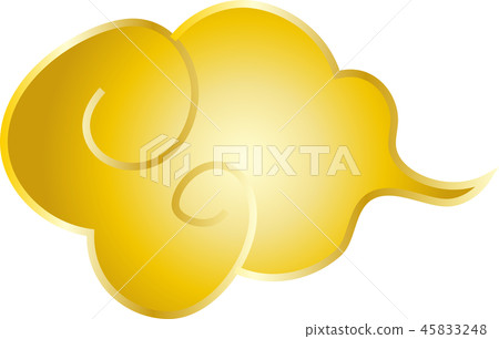 Clouds Japanese style golden luxury 45833248