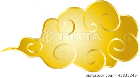 Clouds Japanese style golden luxury Clouds Japanese style golden luxury 45833249