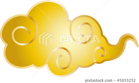 Clouds Japanese style golden luxury Clouds Japanese style golden luxury 45833252
