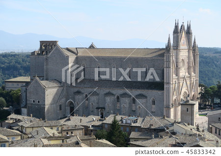 Orvieto Cathedral taken from the Tower of Orvieto Moro Orvieto Cathedral taken from the Tower of Orvieto Moro 45833342